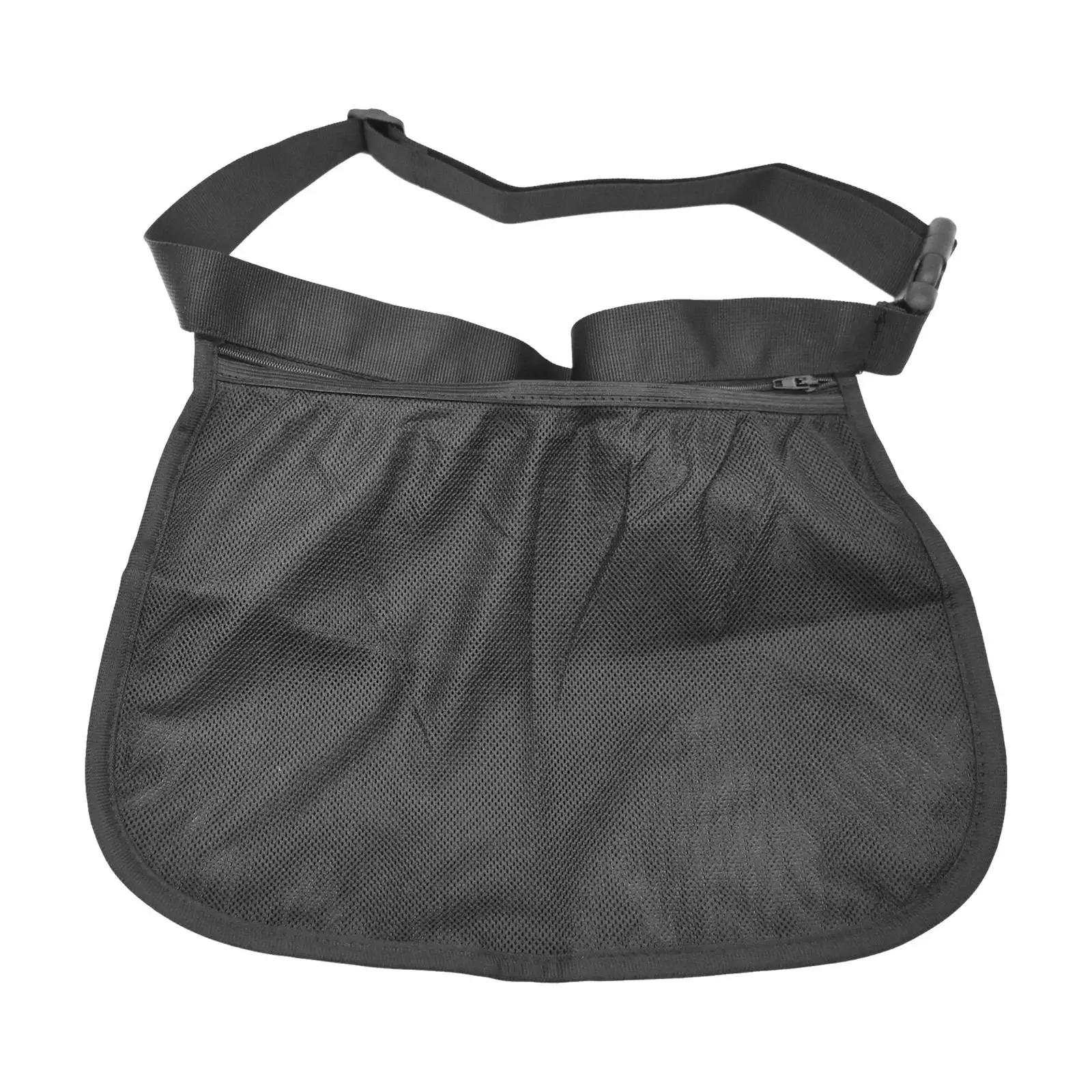 Black Tennis Ball Holder Tennis Ball Storage Bag Carrier Waist Pocket Gadgets Mesh Storage Bag for Storing Balls and Phones