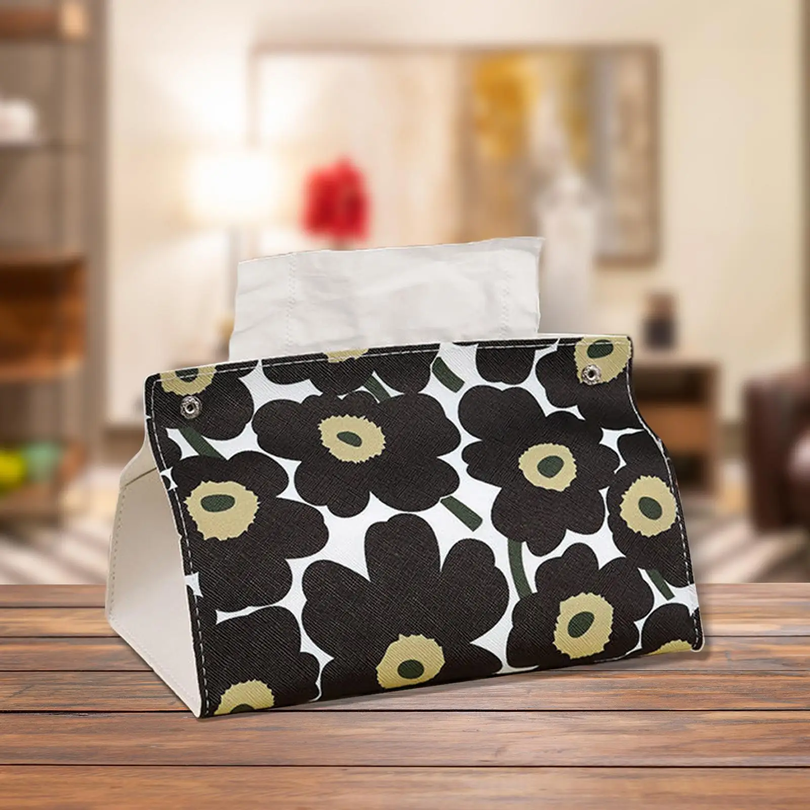 Tissue Box Supplies Bedroom PU Leather Accessories Storage Living Room