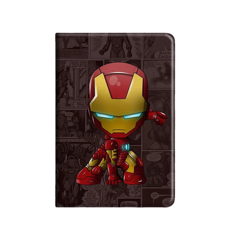 Disney Cartoon Print Marvel Hero Iron Man Bracket Tablet Case ...