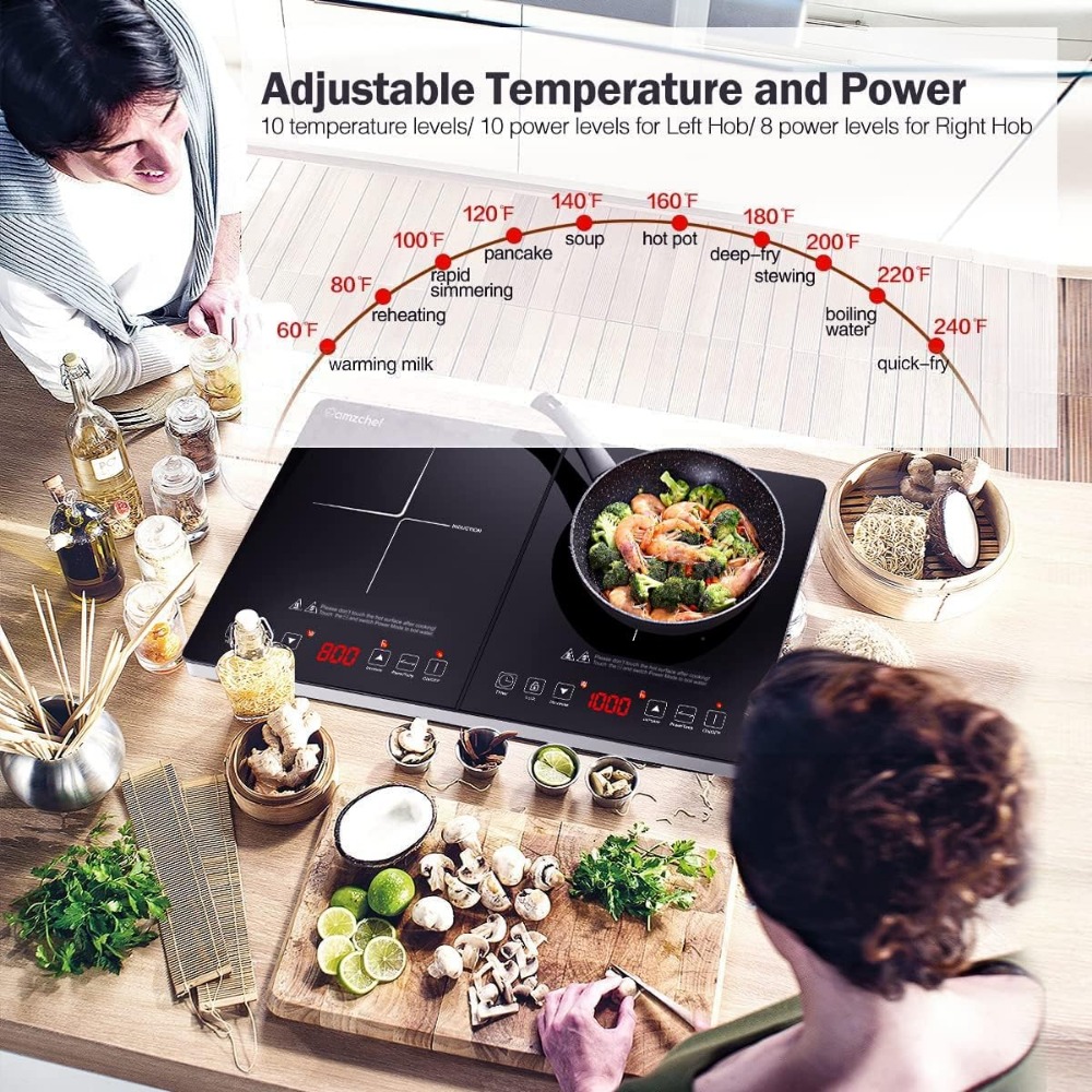 Title 4, Double Induction Cooktop Induction Cooker 2 Bur...