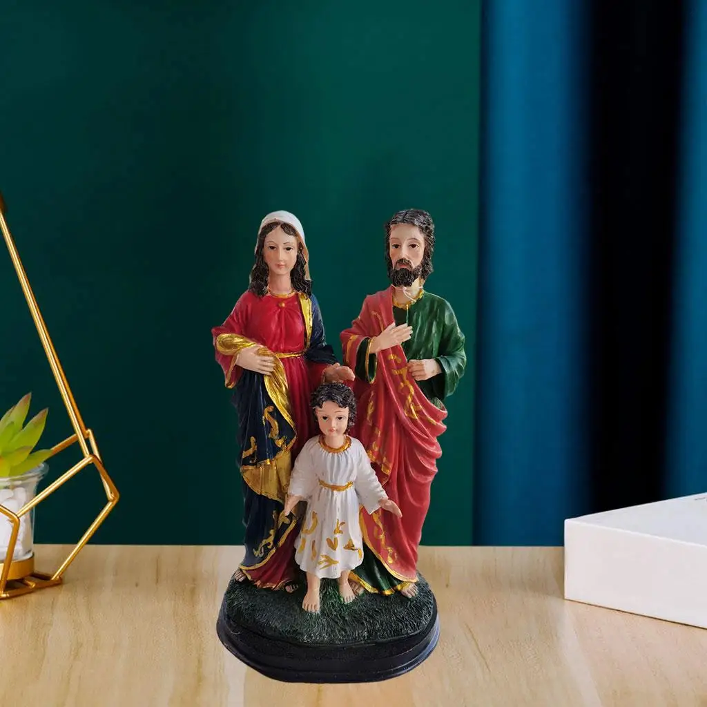 Catholic Holy Family Figurine Nativity Figure Home Decoration Ornaments 12 inch