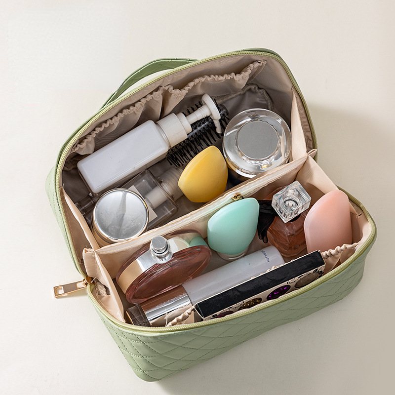 capacidade, saco de maquiagem, viagem portátil Skincare Higiene Organizer, Novo