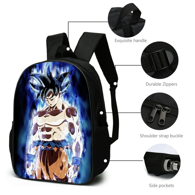 3D Double-sided Printing Dragon Ball Cartoon Anime Elementary and Middle  School Students School Children's Backpack Shoulder Bag