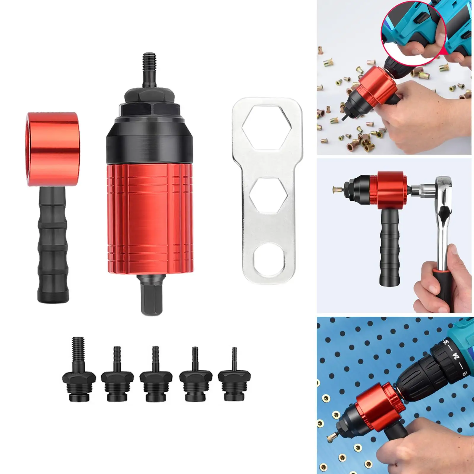 Cordless Drill Electric Rivet Nut Adapter Power Tools Compact for Home