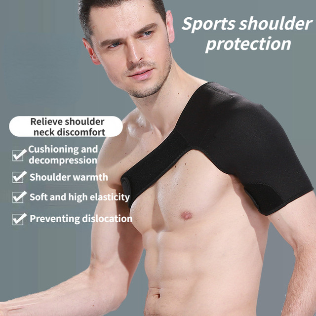 AOLIKES 1PCS Shoulder Brace Adjustable Shoulder Support With Pressure Pad  for Injury Prevention, Sprain,Soreness,Tendinitis