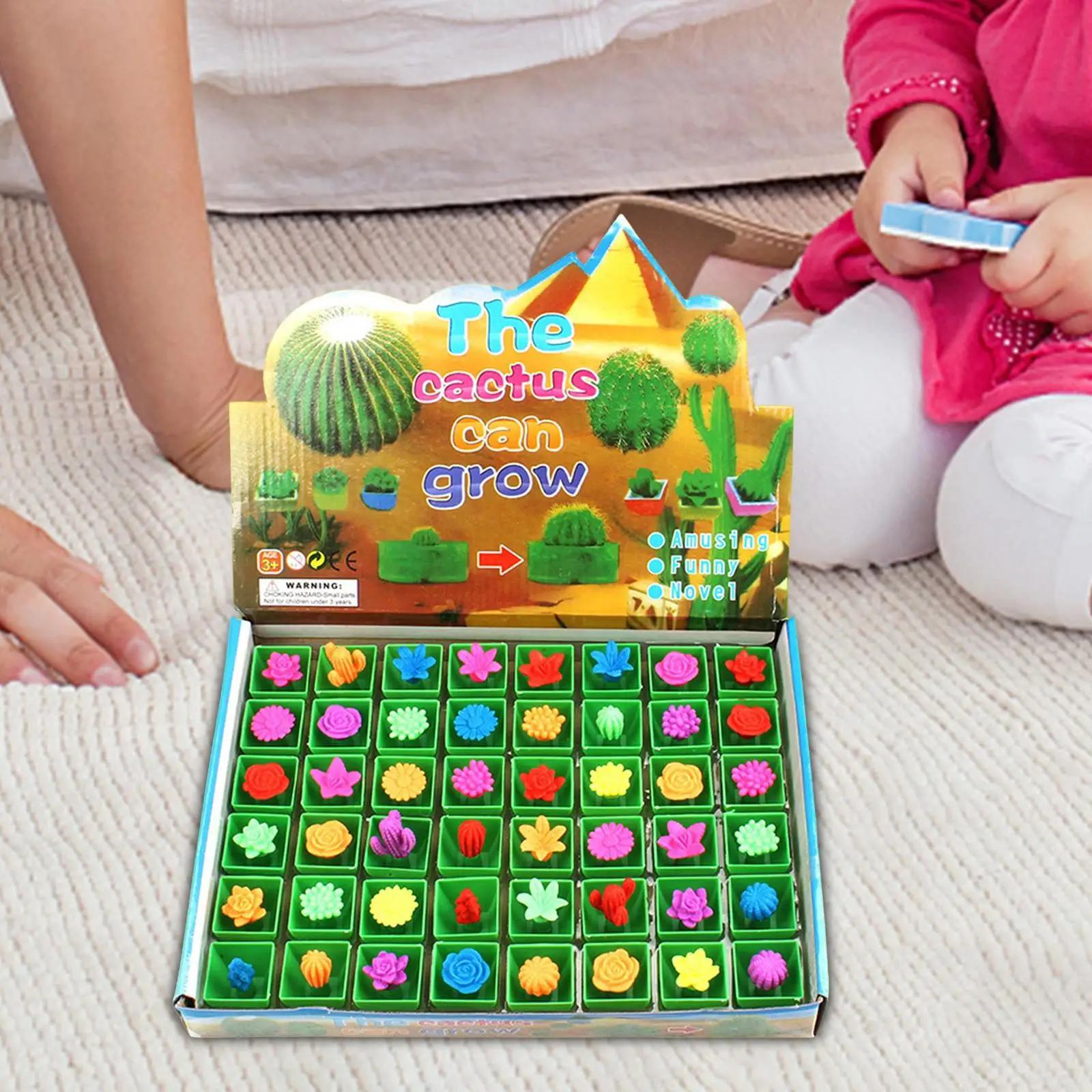 48 Pieces Grow in Water Toys Goodie Bags Fillers Party Supplies Grow Expansion Plant for Girls Boys Children Best Gift