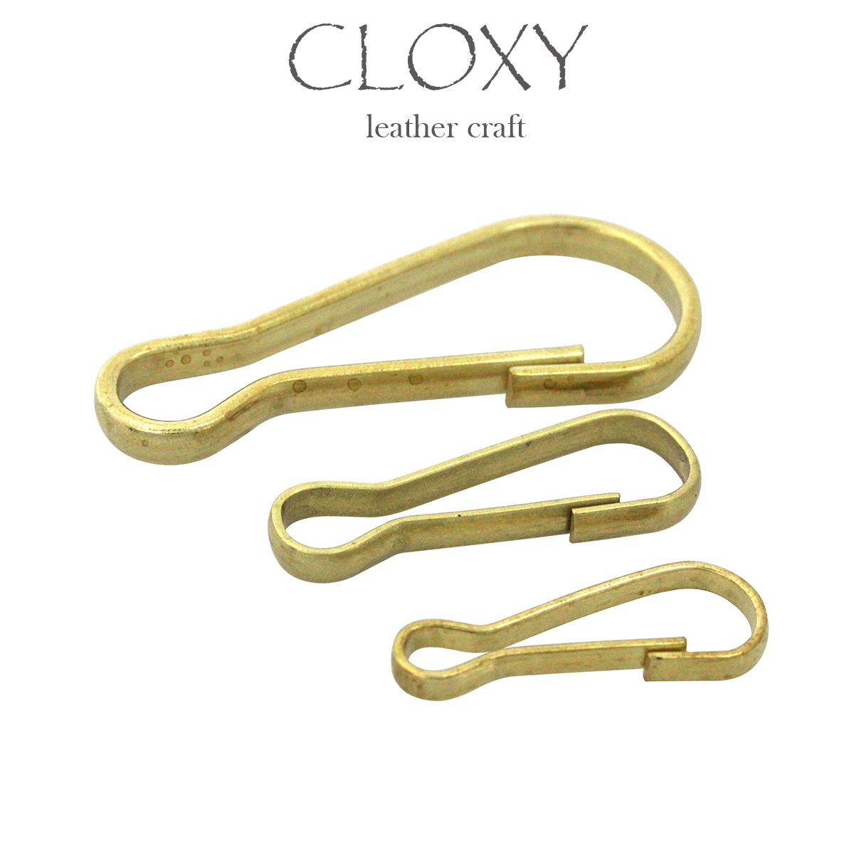 50 stück Großhandel Solide Messing S-Ring Vorhang Schließe Split Schlüssel Ring Haken Kette Schleife Keine-frühling Tor einfache Haken 3 Größen – Detail 2