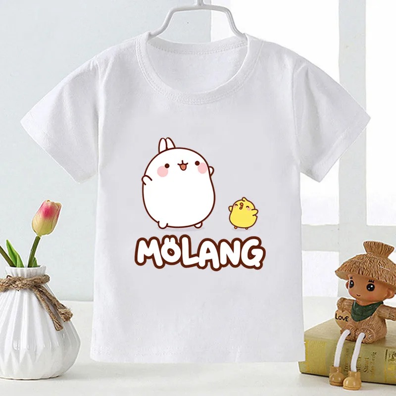 Title 7, Molang et Piupiu imprimé dessin animé T-shirt p...