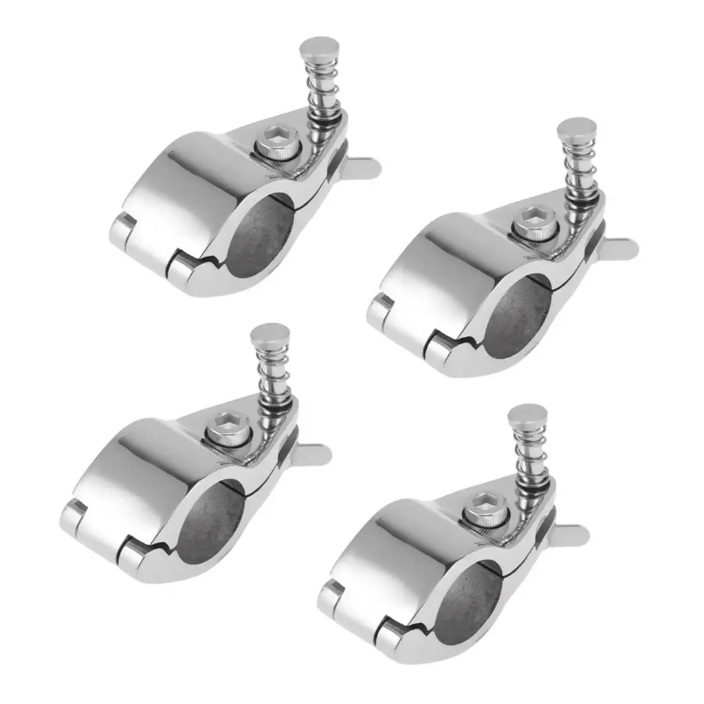 4pcs Boat Cover/ Canopy Fittings -  Suits 22mm/ 0.87inch   - Heavy Duty 316 Stainless Steel