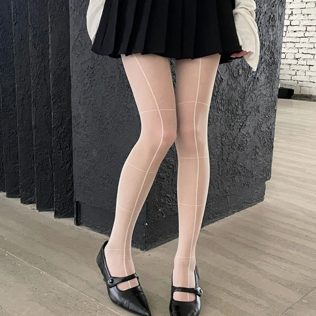 Sexy Women Tights Summer Seamless Thigh High Stockings Pantyhose Sexy  Striped Punk Streetwear Stockings Dropshipping - AliExpress