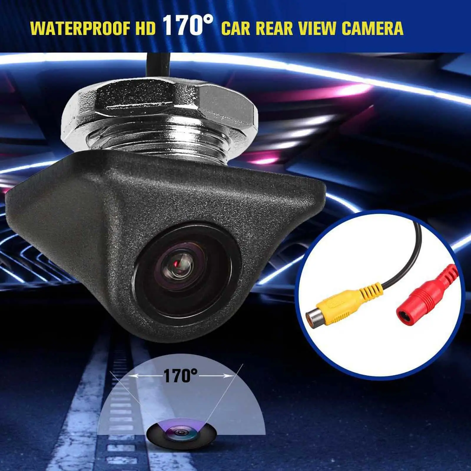 Universal Car Rear View Camera HD 170 Wide View Waterproof High Sensitivity Parking Reverse Backup Camera for Vehicle RV