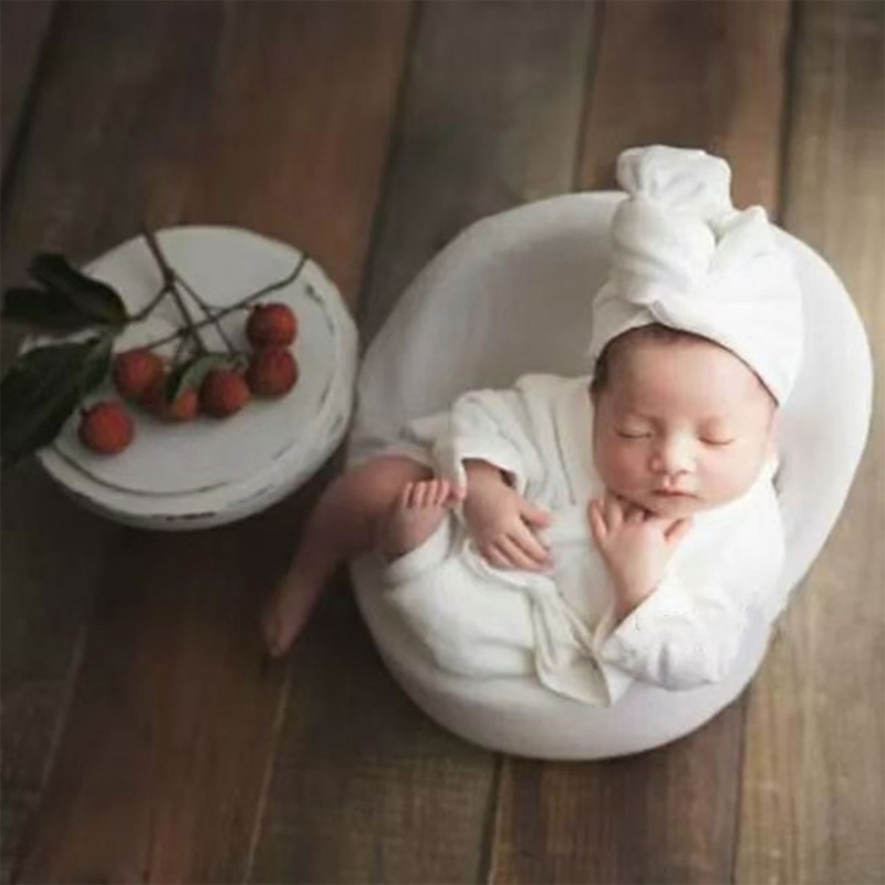 Neugeborenen Fotografie Requisiten Bademäntel Mädchen Foto Outfit Baby Posiert Kostüm Bad Robe Set A2UB – Detail 3