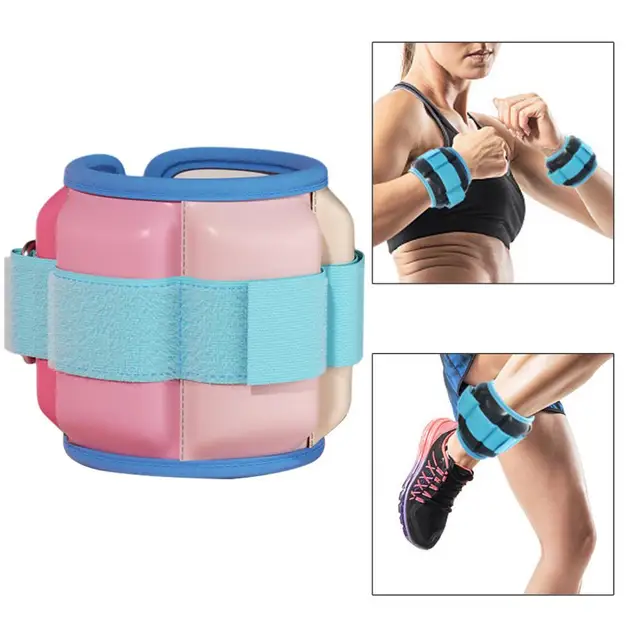 Sportneer Juego de pesas ajustables en el tobillo, correa de muñeca, 0,45-2,3  kg (por tobillo)/0,9-4,5 kg (por par), 2 paquetes, negro : .es:  Deportes y aire libre