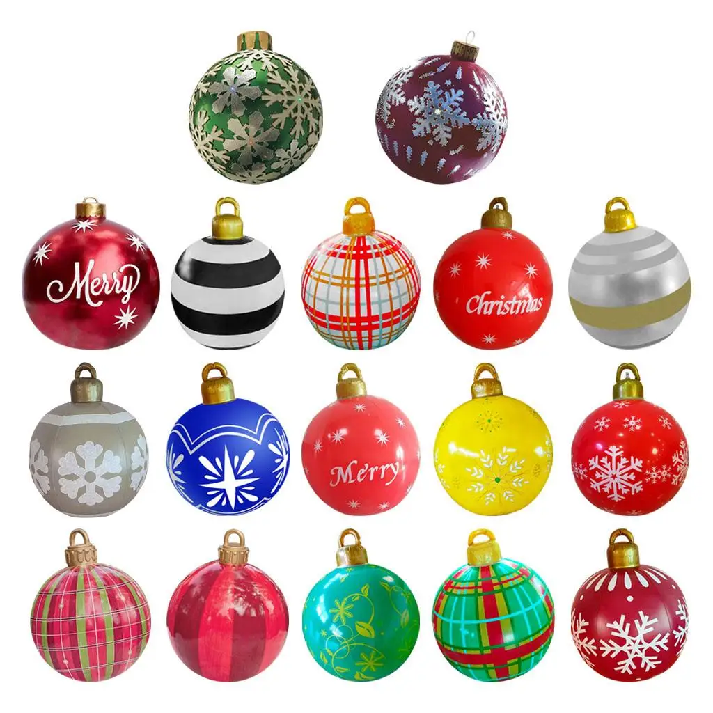 Christmas Inflatable Ball 60cm Ornaments Decorated Balls Balloon for 