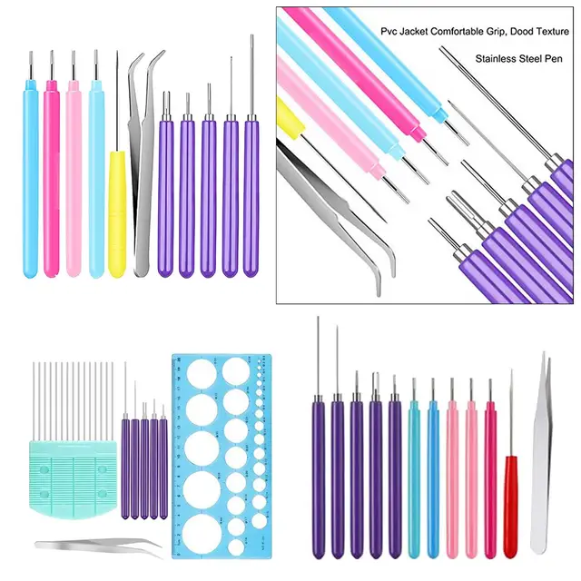 6Pcs Slotted Pen Tools Quilling Tools Kit – Inlovearts