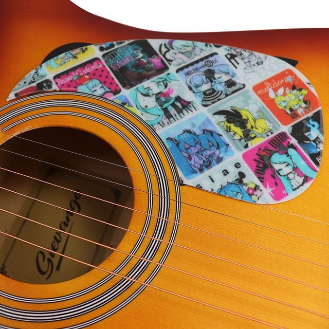 1 Pcs Comma Shaped Shell Acoustic Guitar Self Adhesive Pickguard