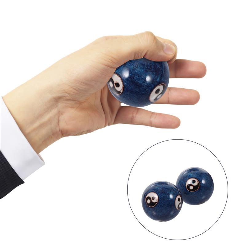 Best of 2pcs Balls Hand Baoding Ball Massage Exercise Chinese Health Stress Enamel Tai Relieve Meditation Yang Yin Chime Sound Asian Chi Reviews & Tips - Image 5