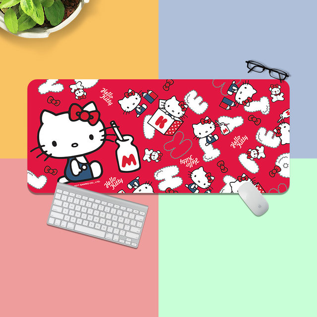 With Wrist Rest Gaming Mousepad Pink Deskmat Soft Mause Pad Gamer