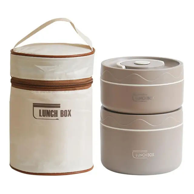 Insulated Lunch Box Stainless Steel Bento Box Round - Temu