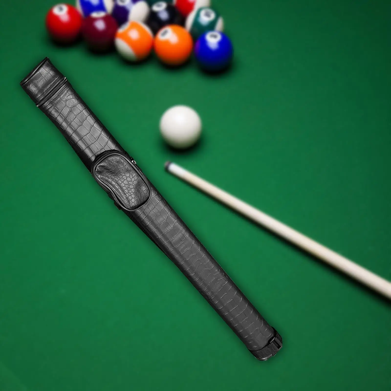 Pool Classic 1 Complete 2 Pieces Cue for Sports Billiard Room Black