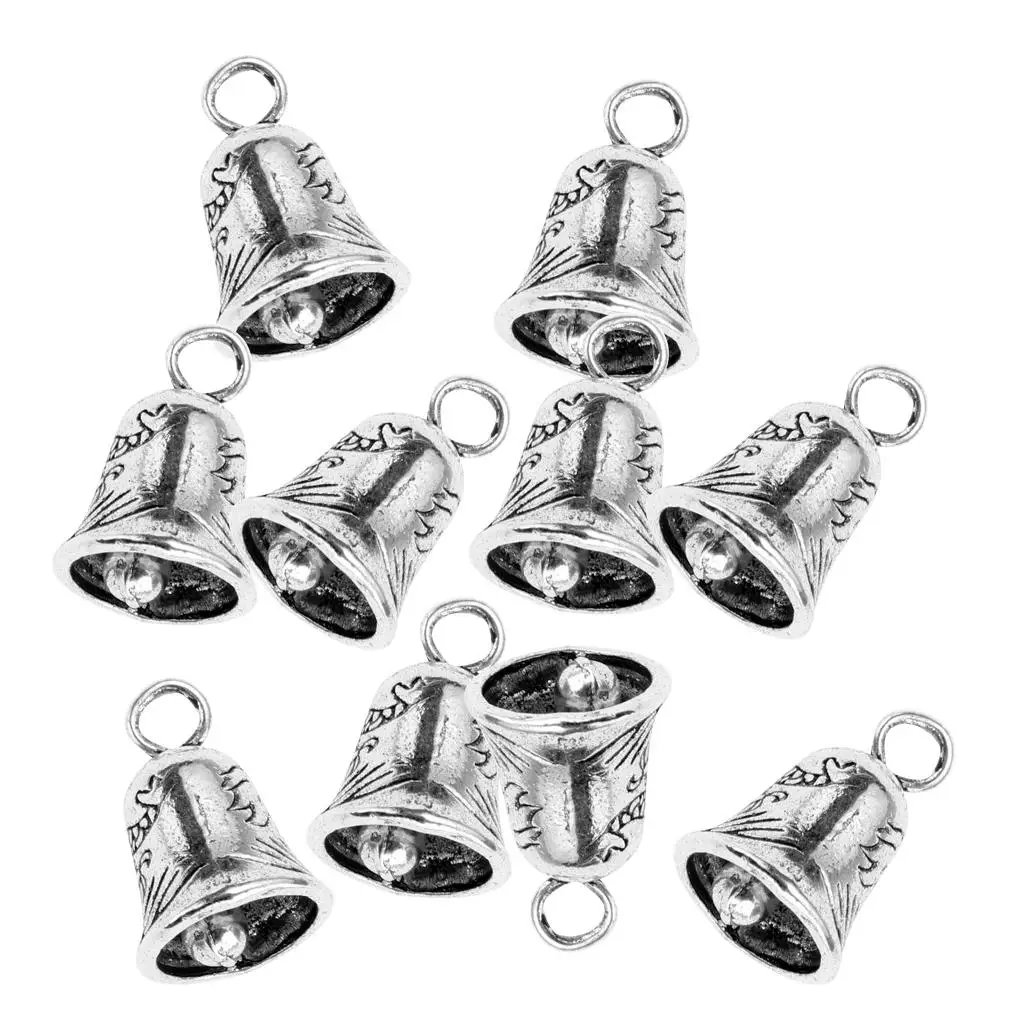 10pcs    Bell/Small Bells for DIY Bracelet Anklets Necklace Knitting/Jewelry Making/ Findings