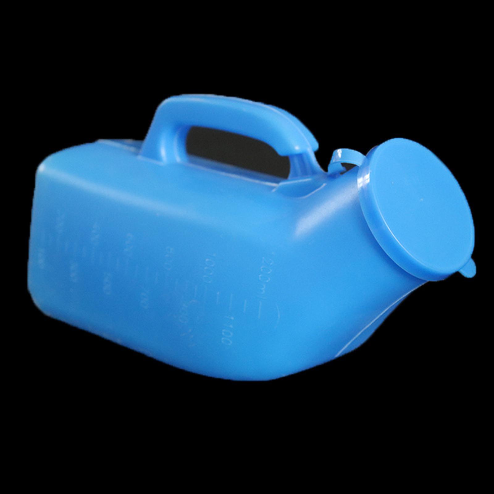 Portable Male Urinal 1200ml Spill Proof Plastic Men`s Potty Bedpan Urine Bottles for  Travel Car Home Bedridden Patients