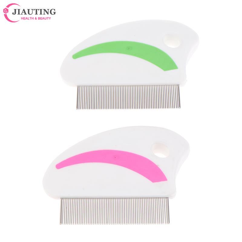 Best of 1pcs Steel Terminator Lice Comb Kids Hair Rid Headlice Super Density Teeth Nit Free Removal Long Teeth Anti-slip Bands Lice Comb Reviews & Tips