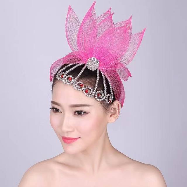 Birthday Girl Fancy Crown Hat in Turquoise Blue, Pink, deals Hot Pink, Ivory and Gold with Flower and Feather Embellishments