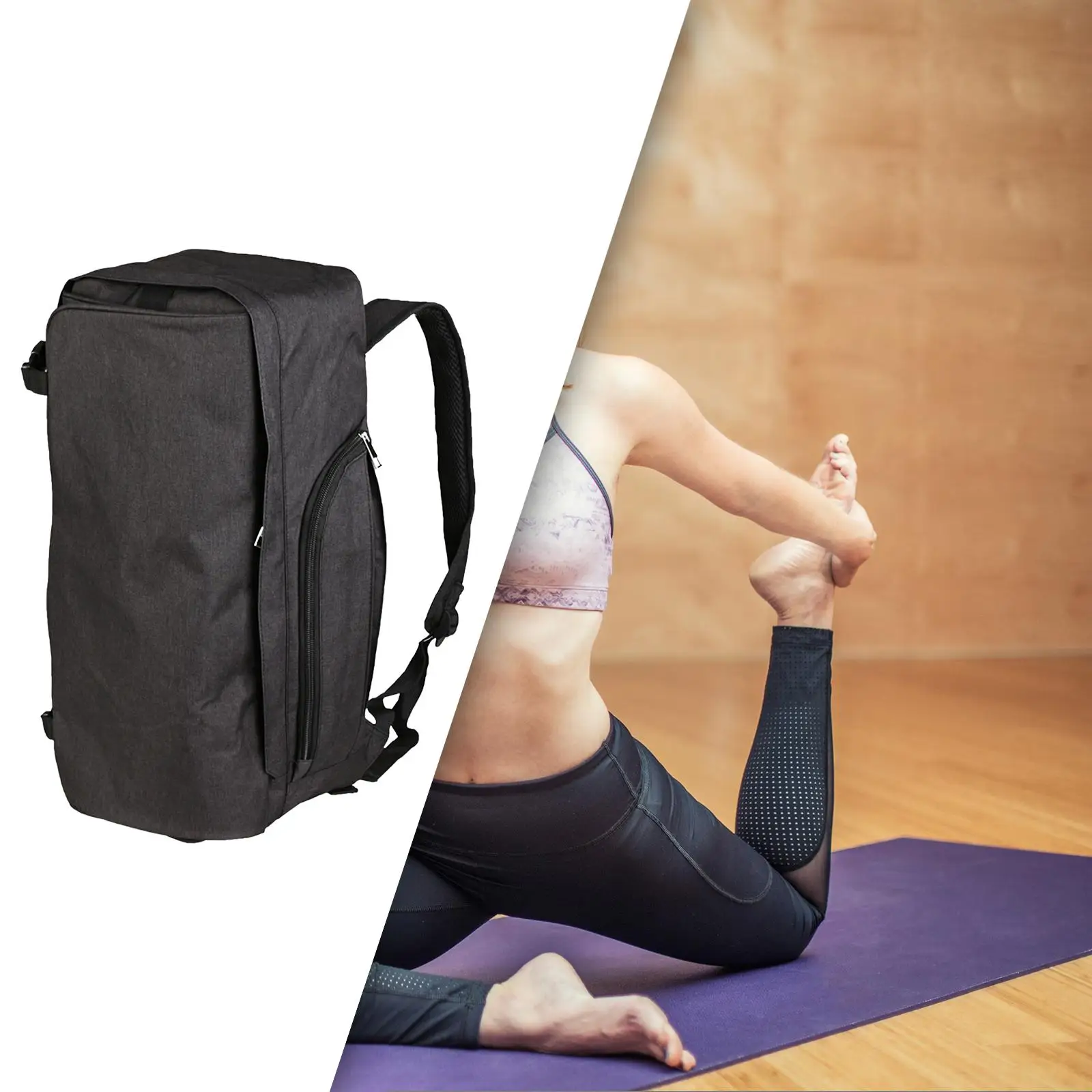 Yoga Mat Carrier Pouch Fashion Durable Multifunction Storage Bag Luggage Bag Yoga Backpack for Yoga Sports Gym Travel Exercise
