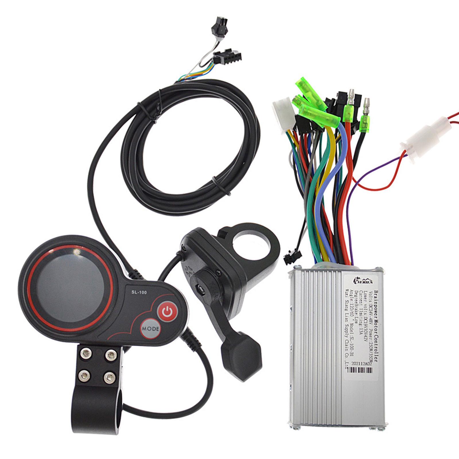 E-Bike Electric Scooter Brushless Hub Motor Controller with Color LCD 250W/350W with Thumb Throttle Kit