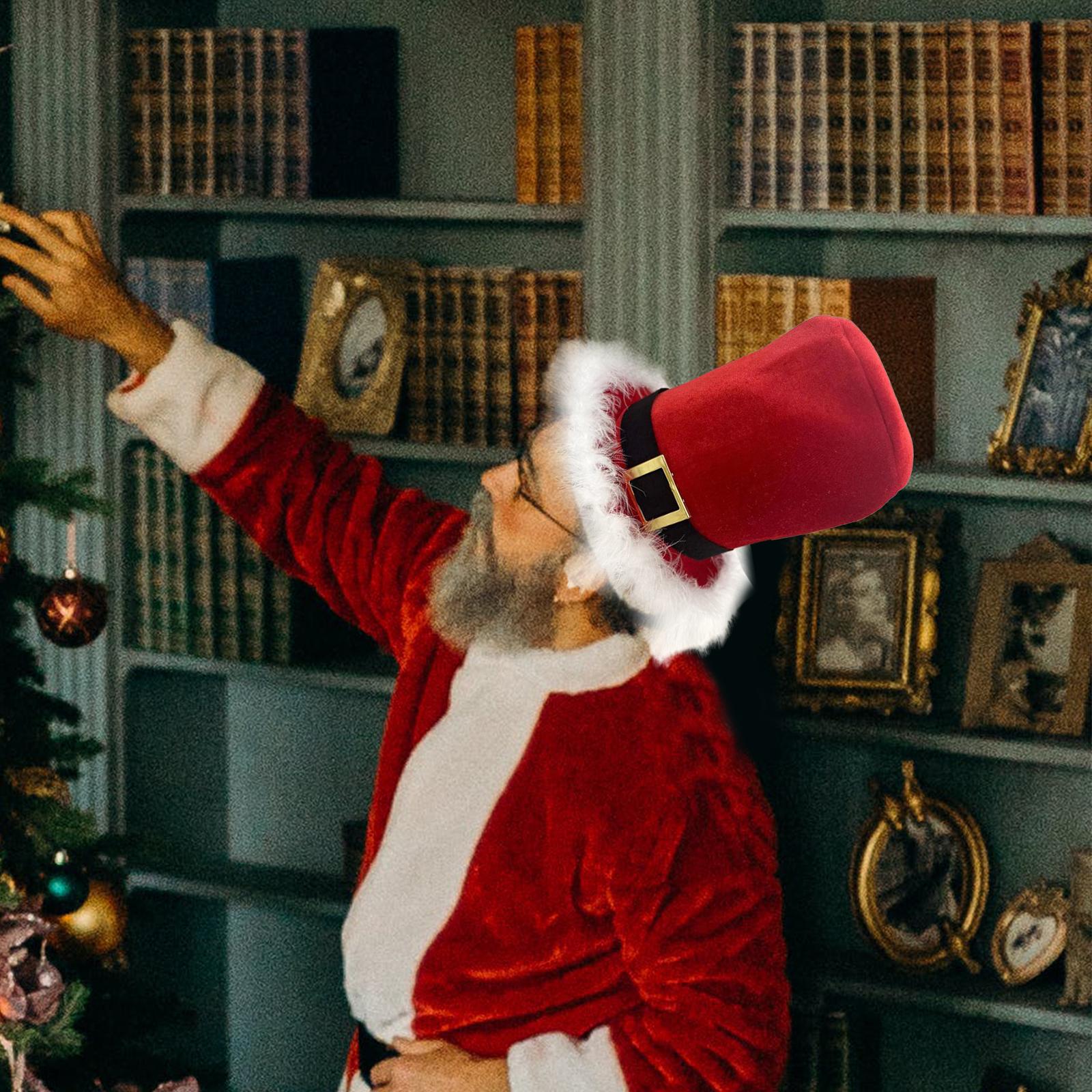 Christmas Top Hat Men Women Decor Funny Hats Creative Comfortable Santa Hat for Dress up Props Party Supplies Cosplay Holidays Christmas Top Hat Men Women Decor Funny Hats Creative Comfortable Santa Hat for Dress up Props Party Supplies Cosplay Holidays