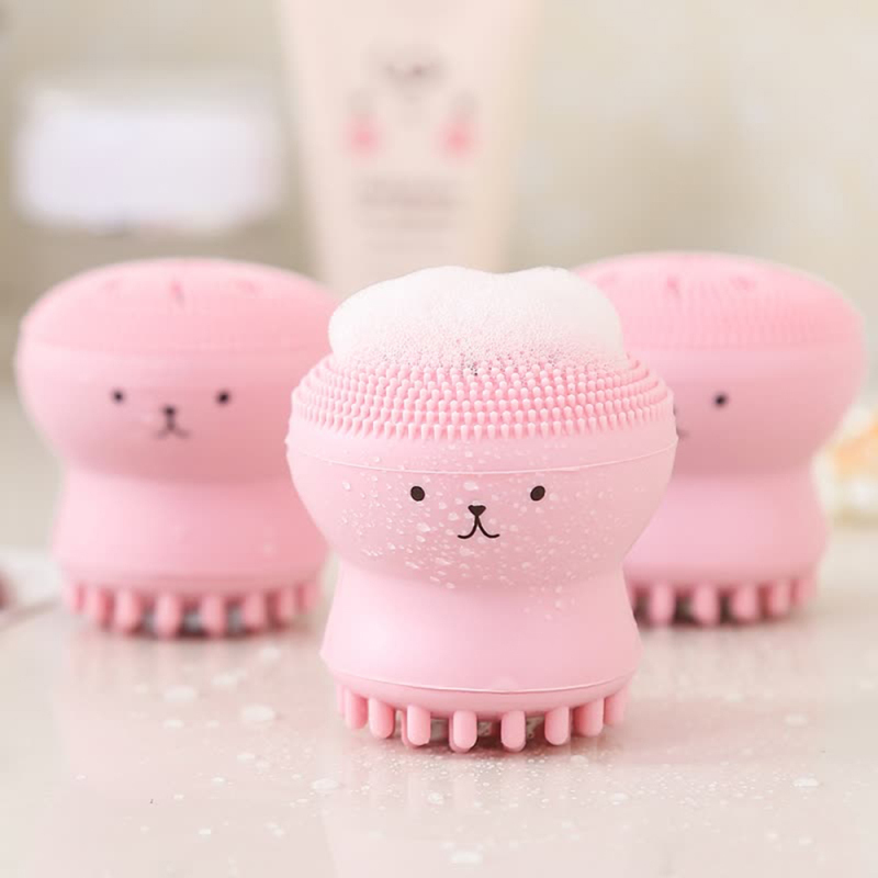 Best of Silicone Facial Cleansing Brushes Pore Exfoliating Skin Care Face Silicone Face Cleaning Brush Octopus Shape Massage Wash Brush Reviews & Tips