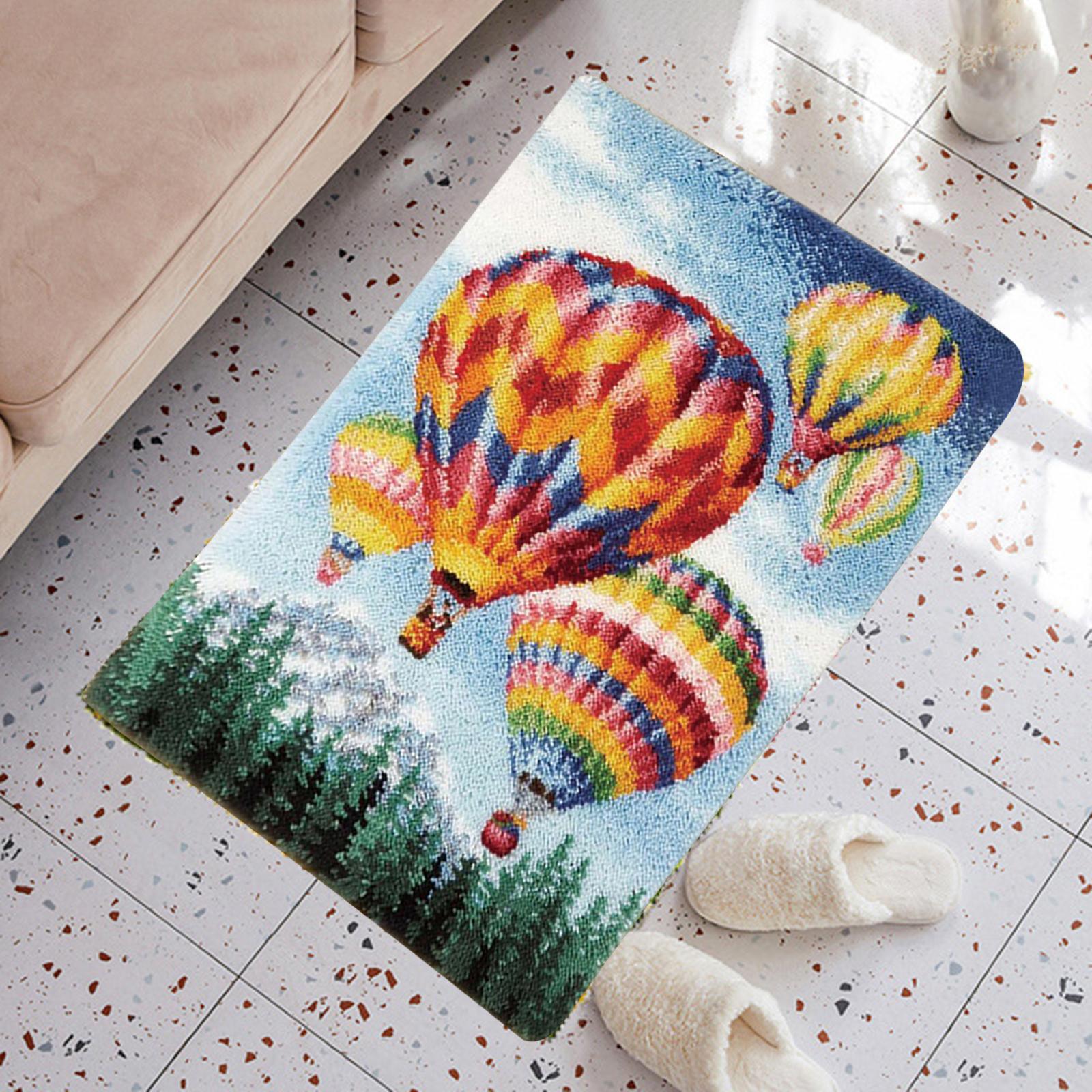  Rug Kits Carpet Embroidery Hot Air Balloon for Adults Kids Crafts