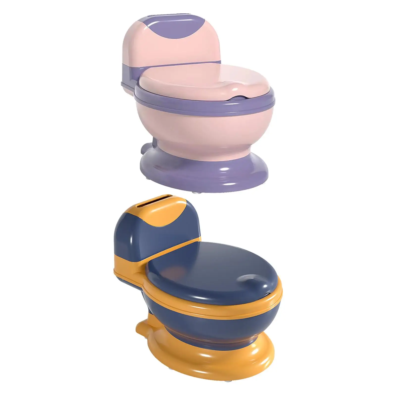 Potty Train Toilet Portable Comfortable Potty Train Seat Realistic Toilet Real Feel Potty for Toddlers Baby Girls Children