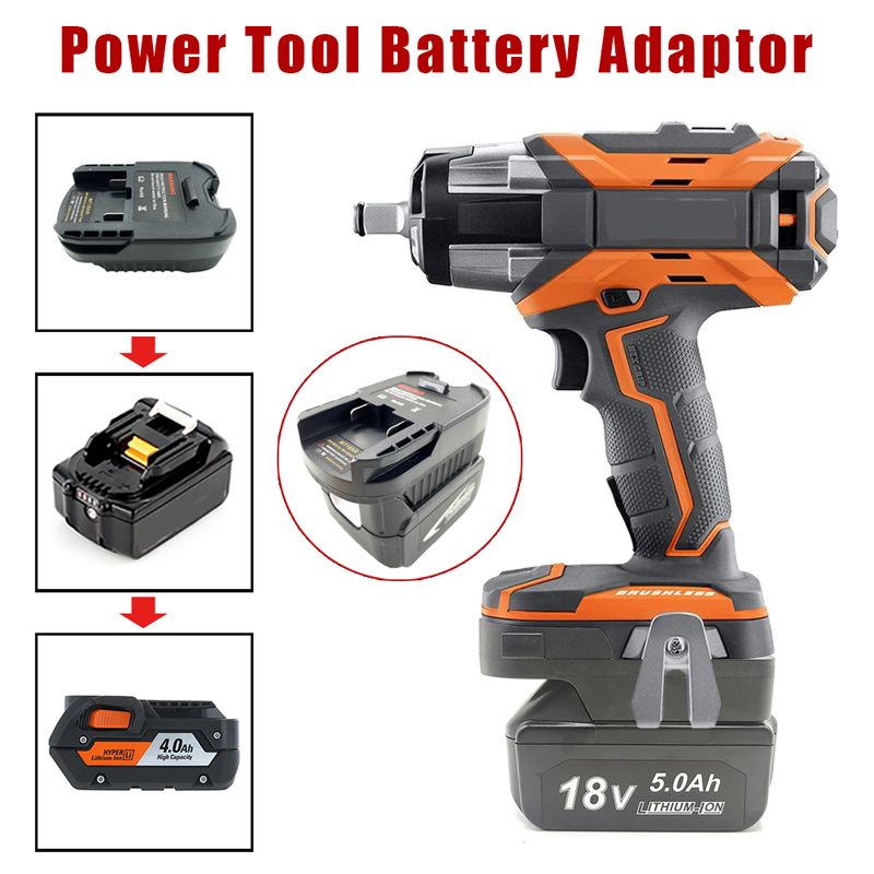 For Black & Decker 20V Lithium Battery Adapter to RIDGID AEG 18V