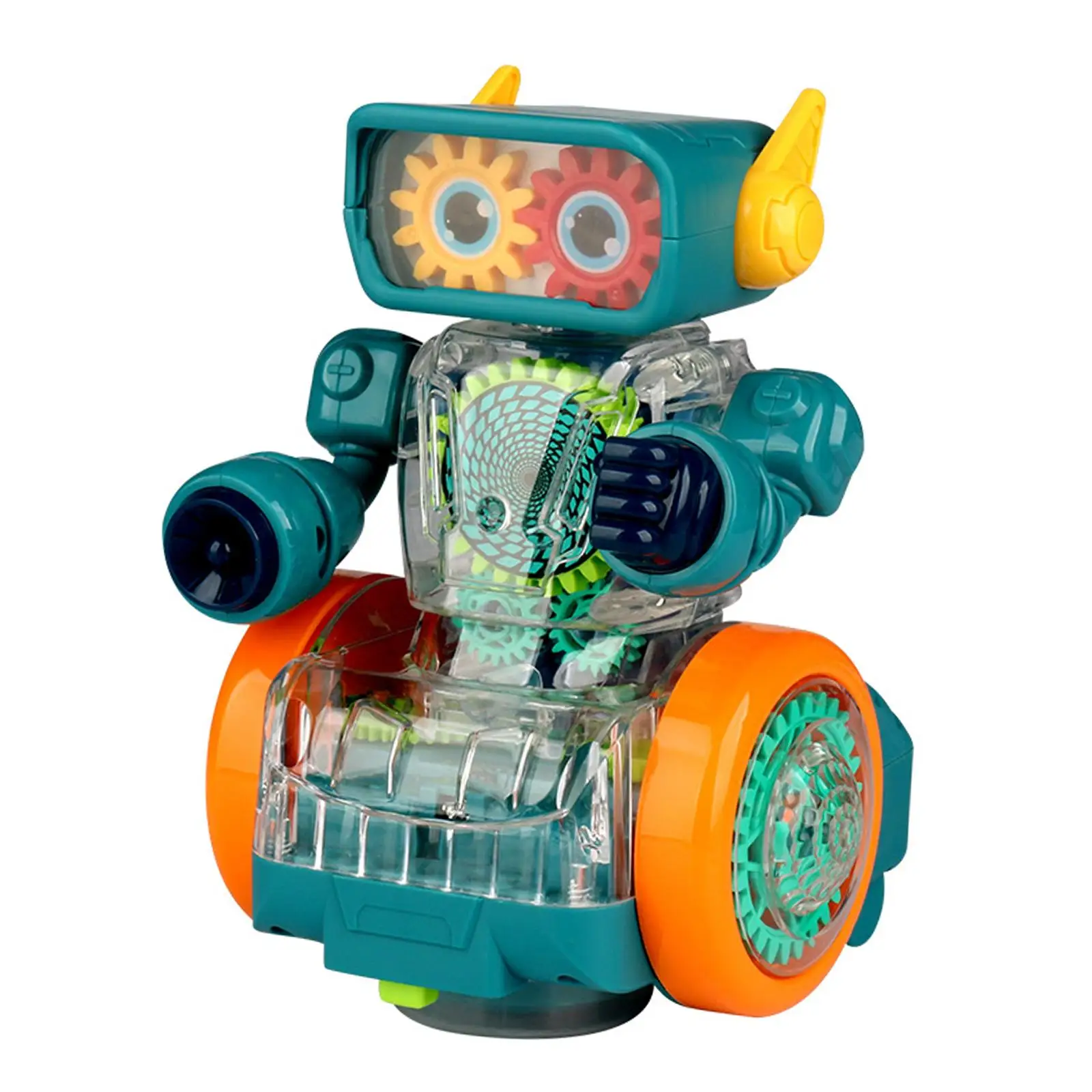 Electric Mechanical Gear Robot Toy with Lighting Fine Motor Skills Gear Toy for Children Girls Toddlers Kids Boys