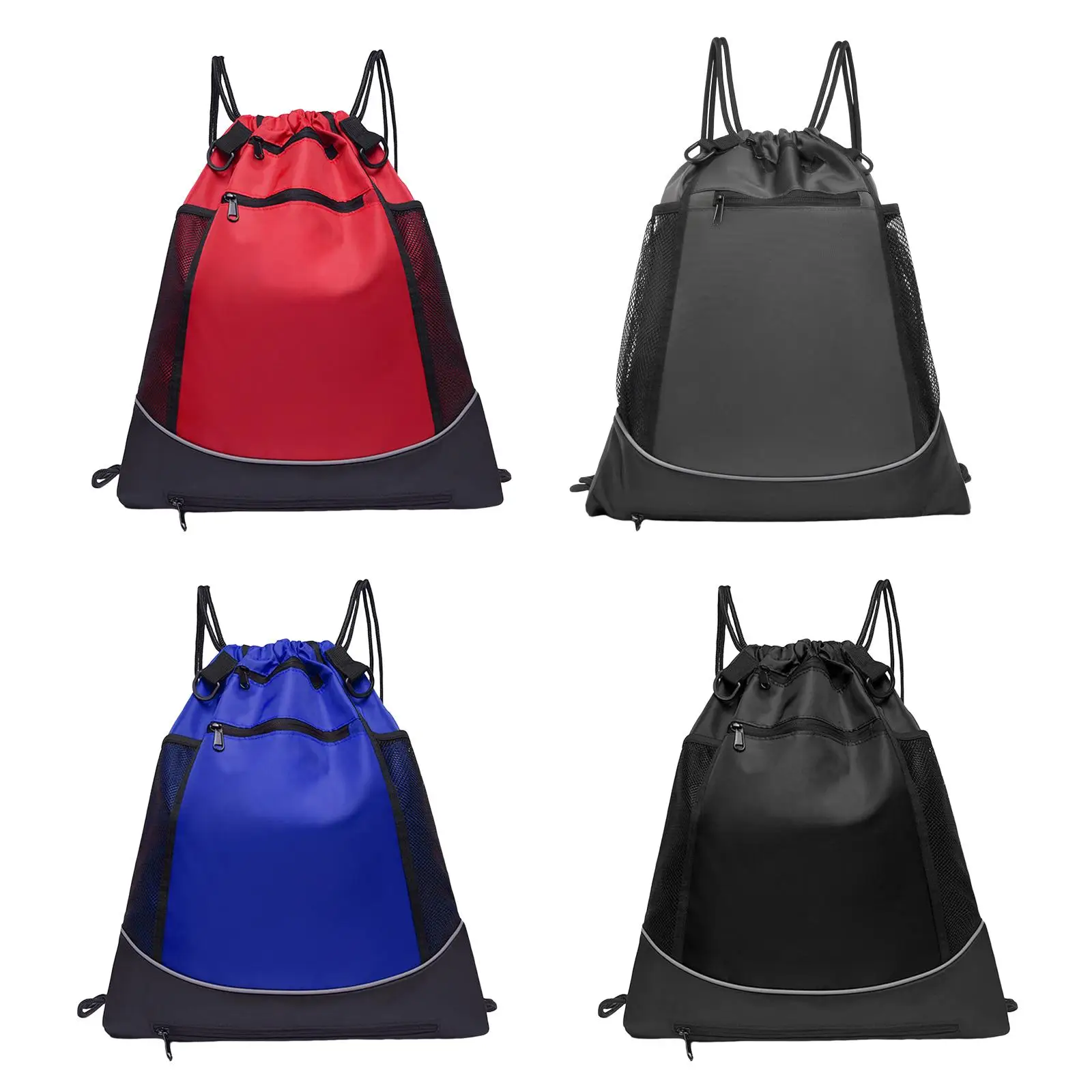 Basketball Bag Backpack with Ball Compartment Lightweight Drawstring Backpack