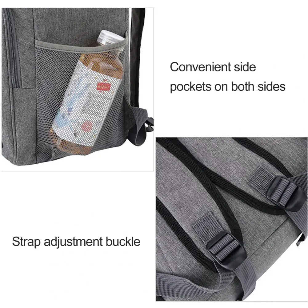 Lunch Bag  Eco-friendly Multiple Pockets Portable  Thermal Backpack Thickened Cooler Bag Picnic Equipment