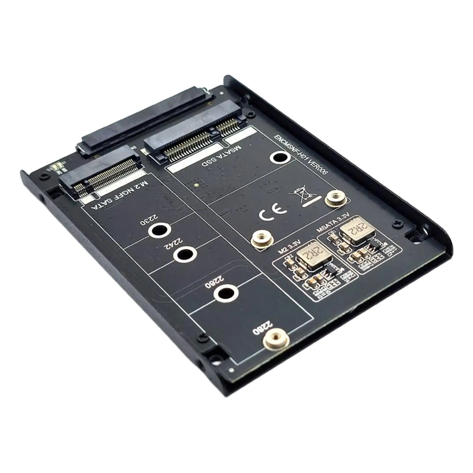 Adapter Card Connector Stable Transmission Expansion Card Transfer Card M.2 mSATA to SATA 22Pin for Assembly Desktop PC Fittings