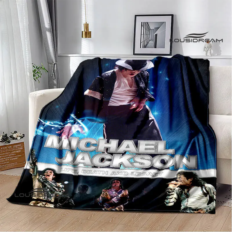 Michael Jackson retro print blanket Flange blanket blankets for beds throw blanket Soft and comfortable blanket birthday gift