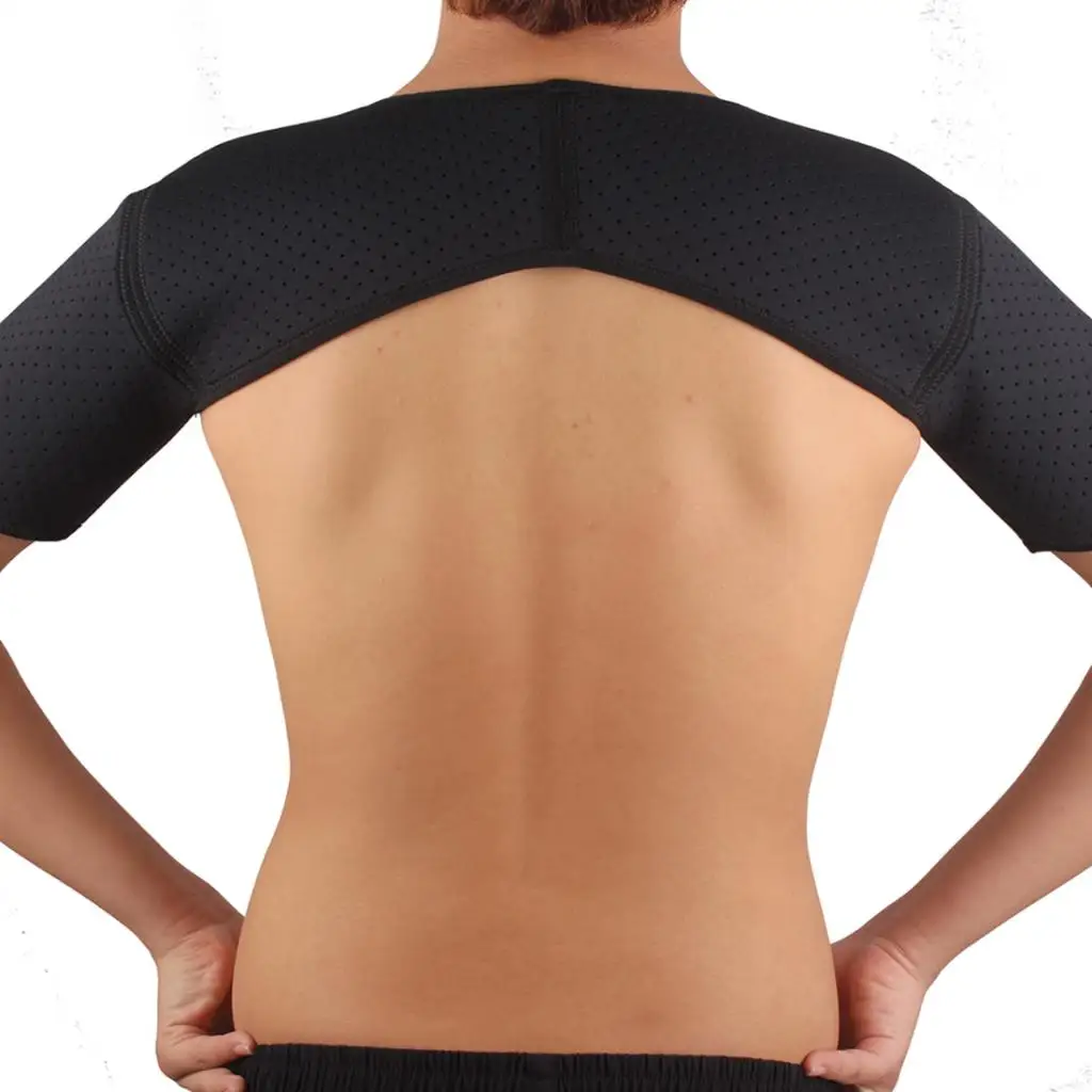 Unisex Double Shoulder Brace Support Strap Muscle Soreness  Belt