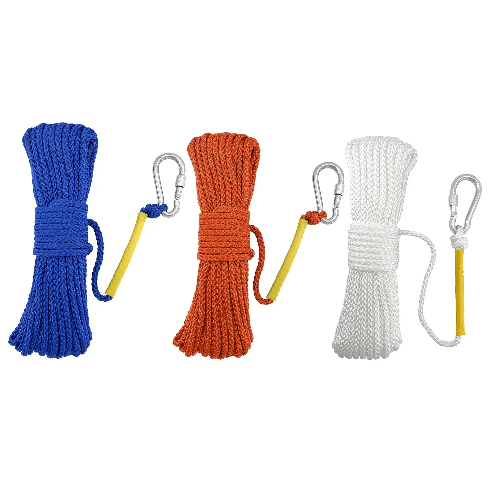 Hollow Braided Fishing Nylon Rope, with  Multipurpose Cord Durable for  Fishing Commercial Boating Hiking Camping