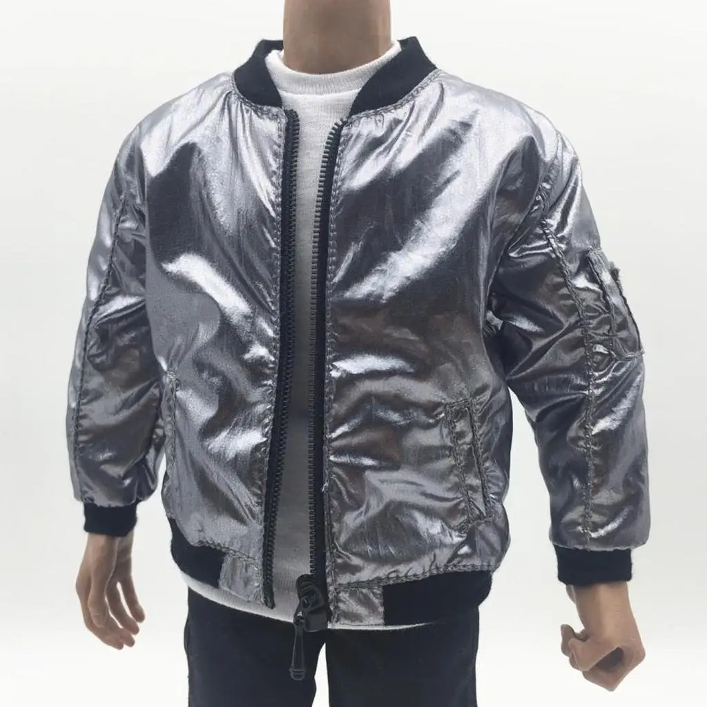 1/6 Gray Fashion Men Jacket Coat Clothing for 12inch Male Action 