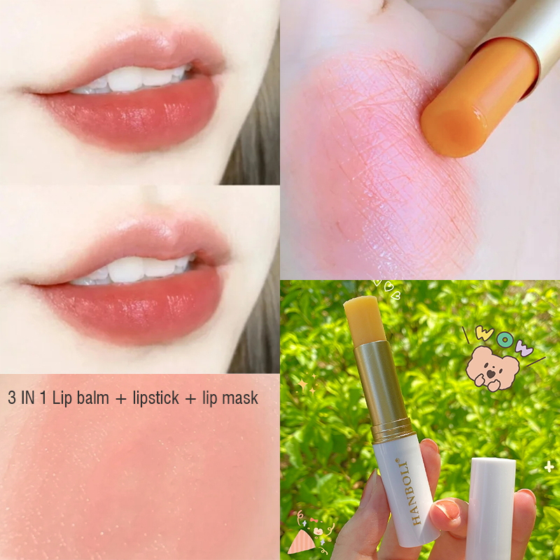 Best of Lip Balm Color Changing Moisturizing Gold Foil Lip Gloss Natural Lasting Carrot Lipsticks Glaze Primer Makeup Cometics Reviews & Tips - Image 5