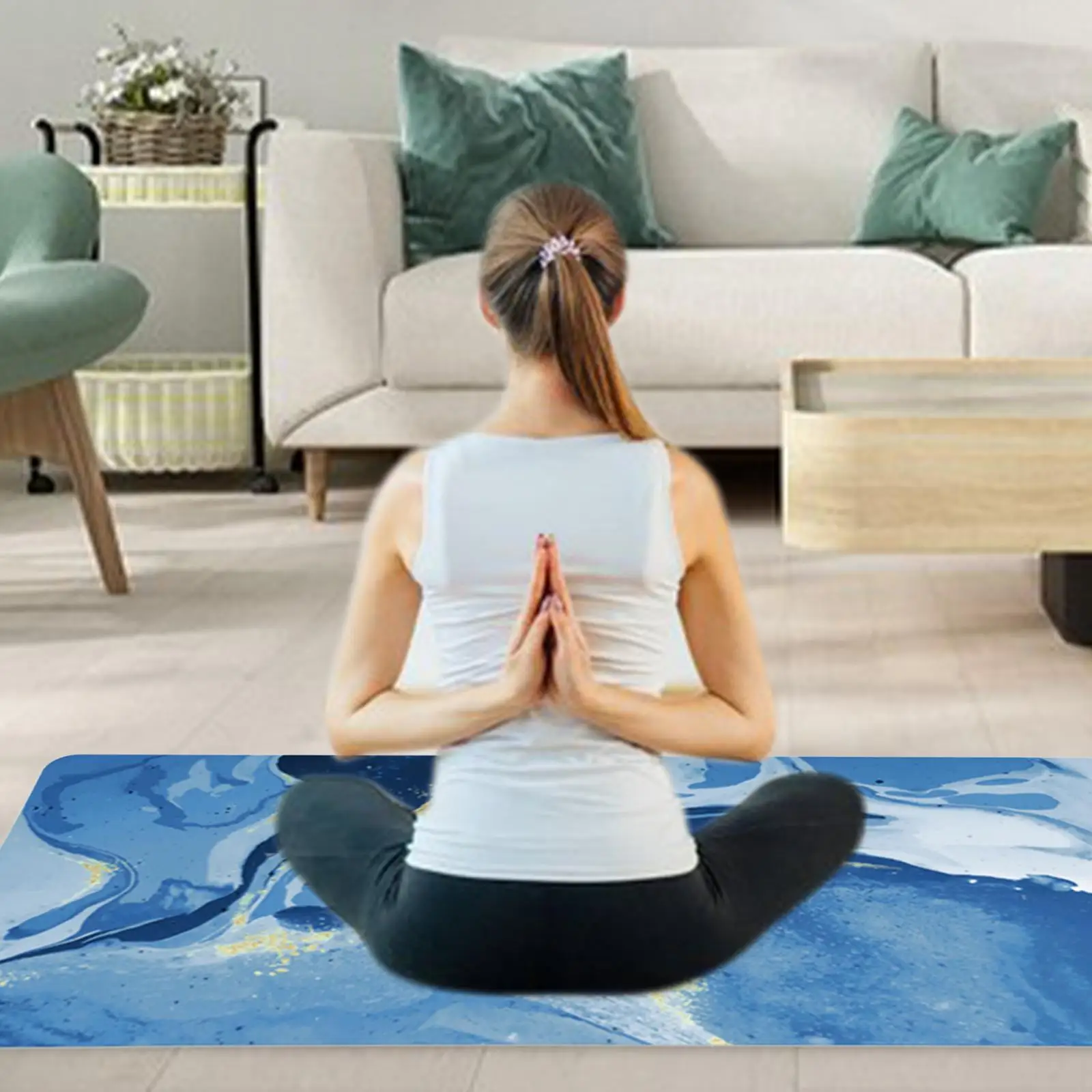 Yoga Mat Folding Yoga Blanket High Density Exercise Mat for Pilates Fitness