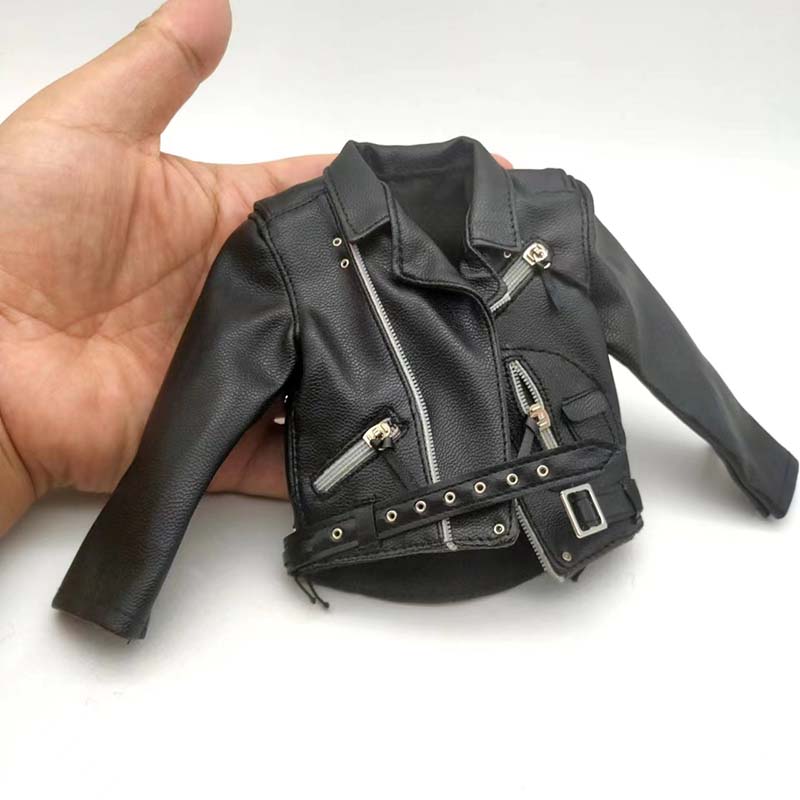 Male Soldier 1/6 Pu Leather Jacket Punk Costume Willow Nail Loose Coat Clothing Model for 12in Action Figure Tbl JIAOUOL Doll