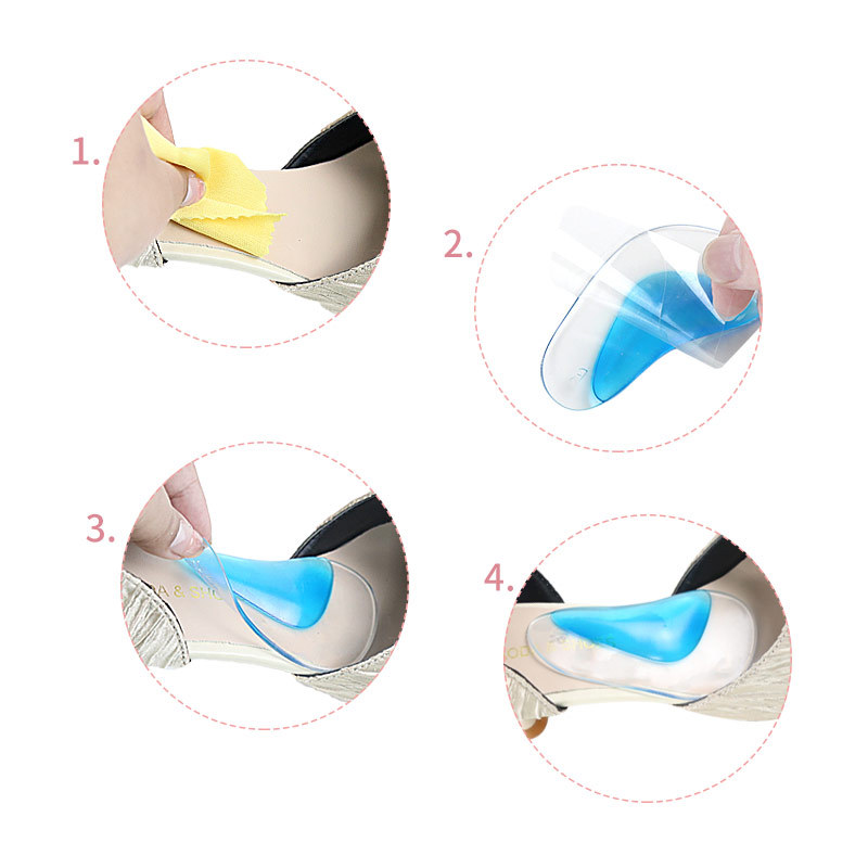 Orthesen-Einlegesohle, Fußgewölbeunterstützung, Silikon-Einlegesohle, Plattfuß, Plattfuß-Korrektor, weiche, elastische Stoßkissen-Einsatz, orthopädisches Gel-Pad – Detail 9