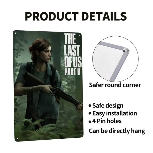 The Last Of Us Part 2 Ellie tattoo Art plaque