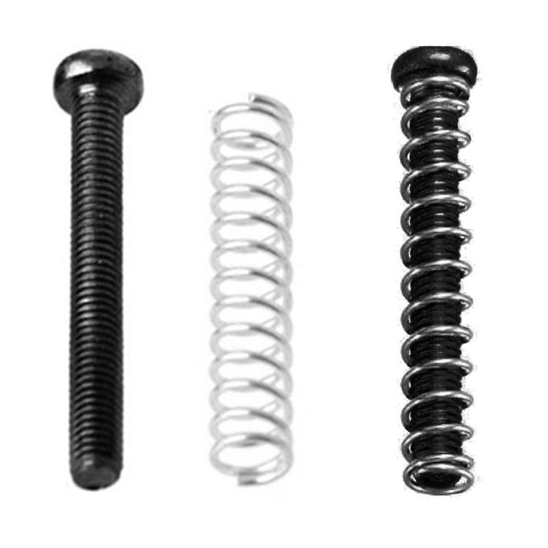 Humbucker Pickup Screws Springs Ring Surround Mounting Guitar Parts Black