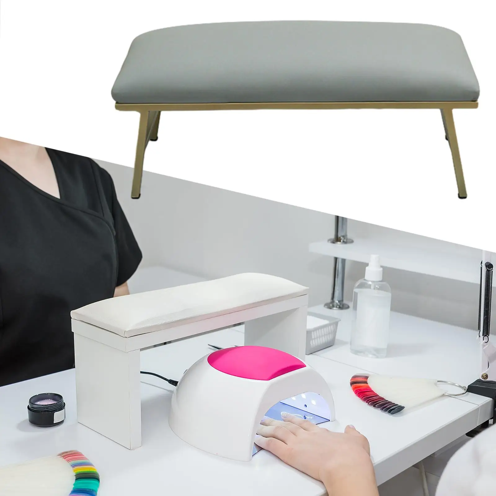 Nail Arm Rest Non Slip Table Premium Pad Accessory Arm Rest for Nails for Home Manicurist Salon Nail Technician Use